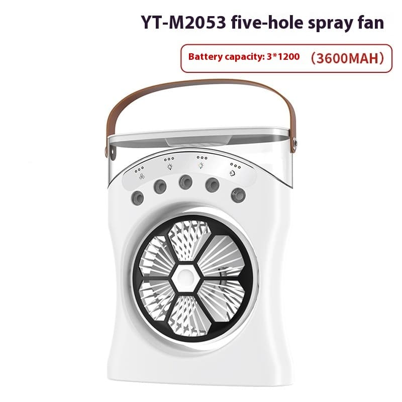 Ventilateur Brumisateur de Bureau Portable USB avec Éclairage - مروحة المكتب الذكية برذاذ الماء والترطيب بـ 3 سرعات - Produits de saison - صورة 10